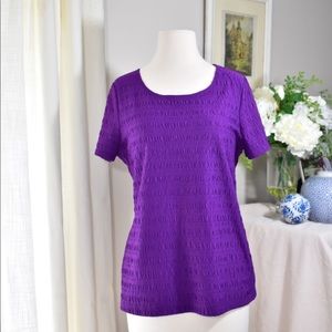 Purple Textured East 5th Essentials size L